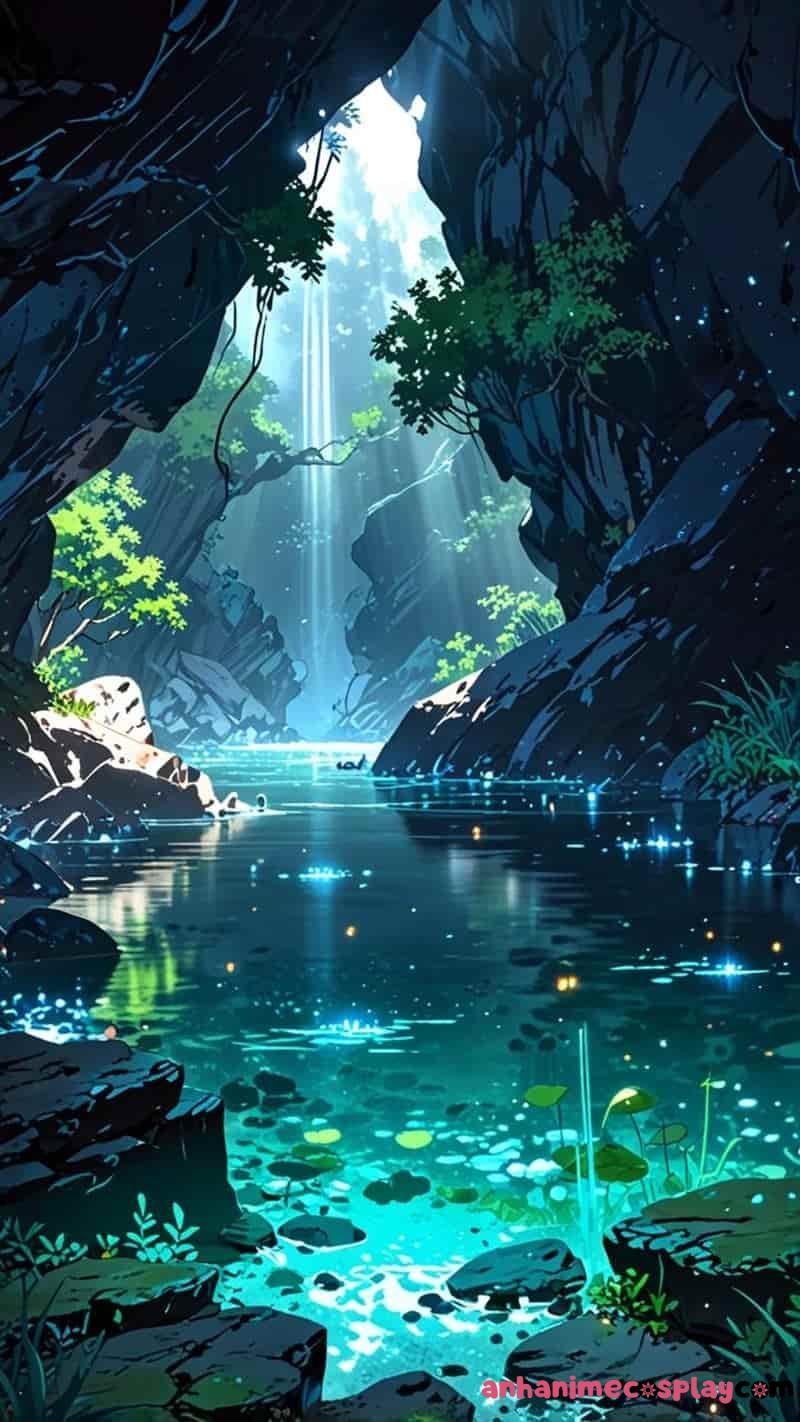 ảnh phong cảnh anime hang đẹp